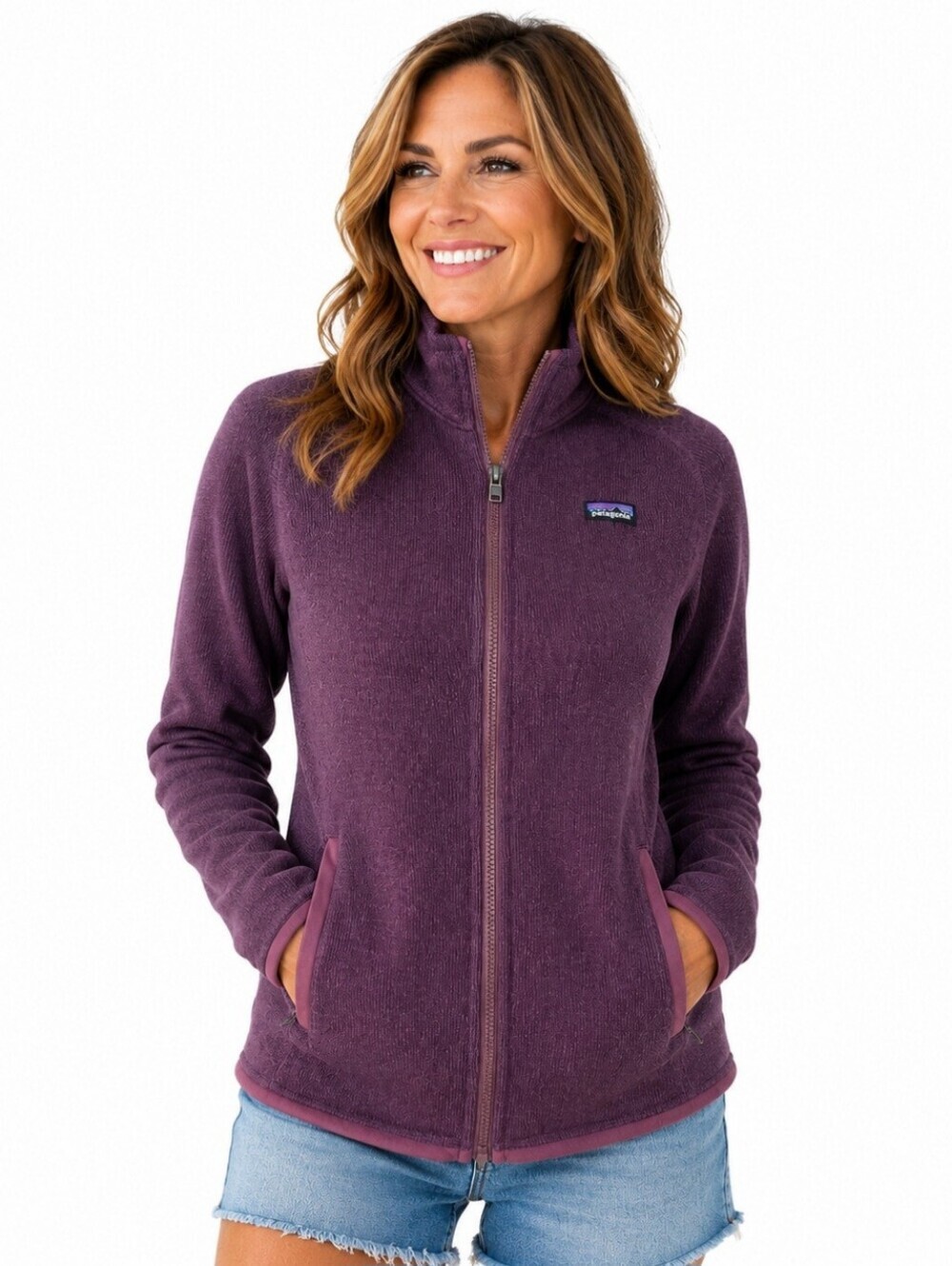 Patagonia Better Sweater Fleece Jacket Women's Size Small Purple Full Zip